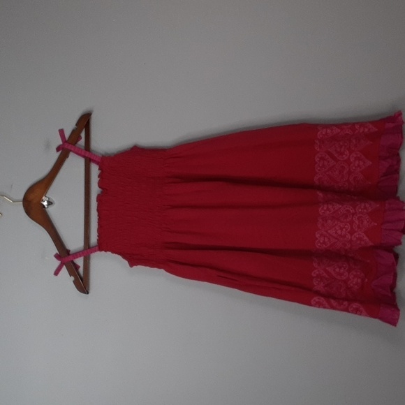 American Girl Valentine's Pretty Party Red Pink Ruffle Dress - Picture 8 of 8
